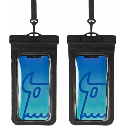 Etui wodoszczelne Bizon Case Hydrowrap [2 PACK] czarne