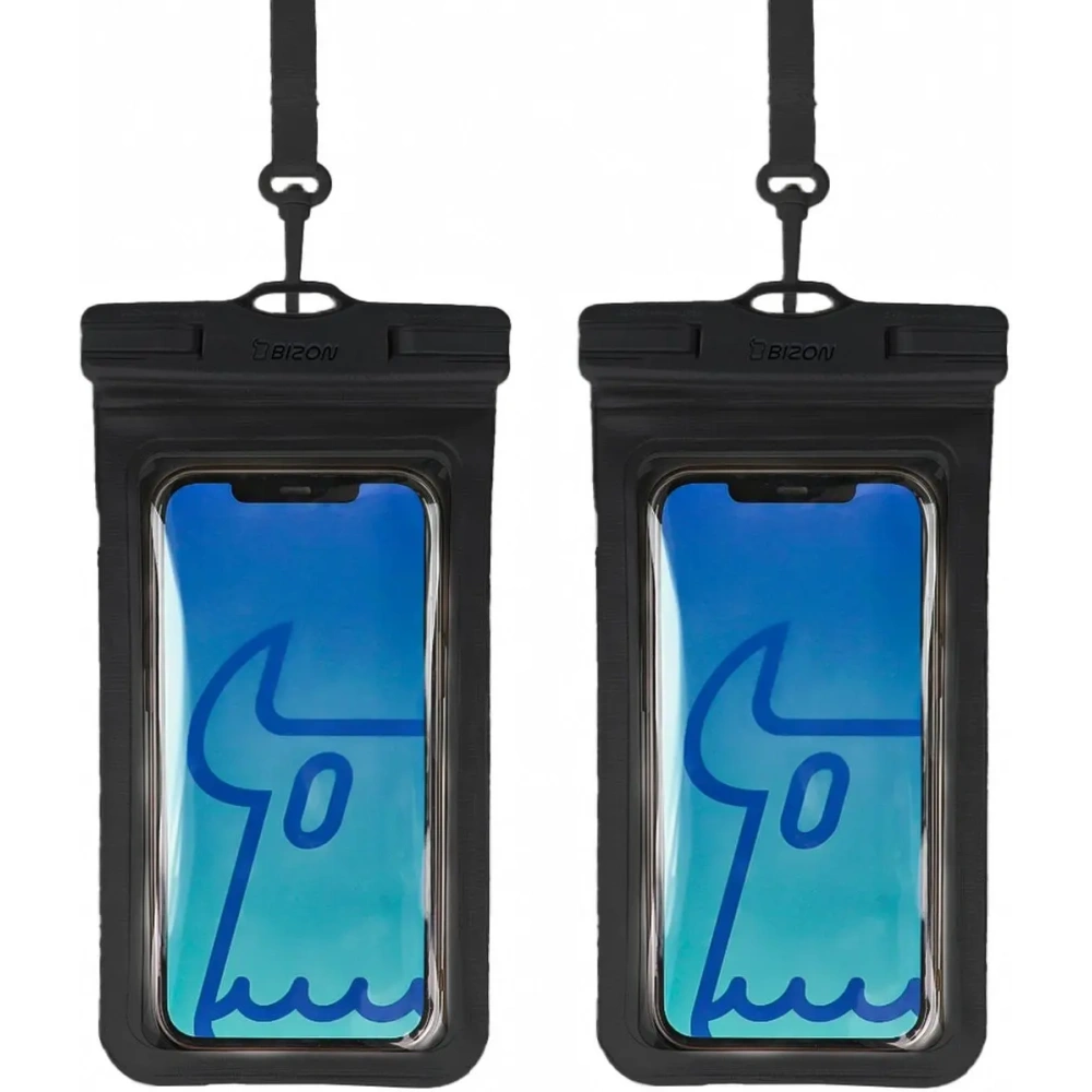 Hurtownia GSM - Etui wodoszczelne Bizon Case Hydrowrap [2 PACK] czarne - BIZ4722 - {ean13} - Hurt