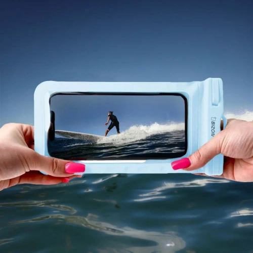 Etui wodoszczelne Bizon Case Hydrowrap [2 PACK] jasnoniebieskie