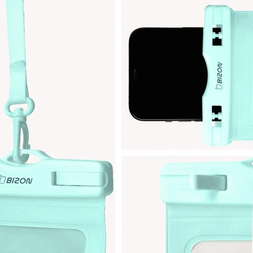 Etui wodoszczelne Bizon Case Hydrowrap [2 PACK] miętowe