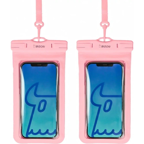 Etui wodoszczelne Bizon Case Hydrowrap [2 PACK] różowe
