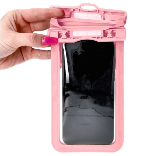 Etui wodoszczelne Bizon Case Hydrowrap [2 PACK] różowe