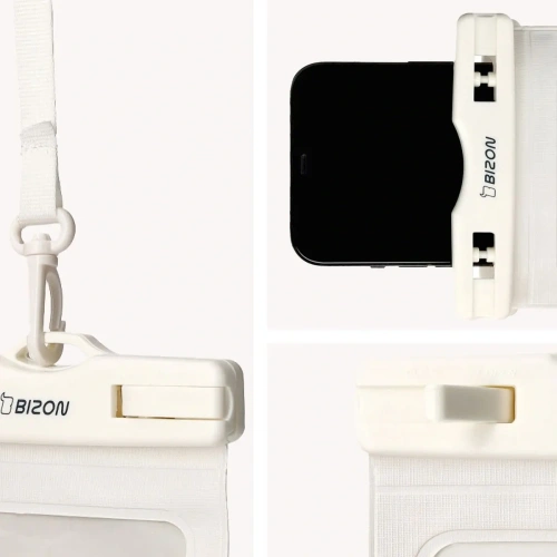 Etui wodoszczelne Bizon Case Hydrowrap [2 PACK] ecru