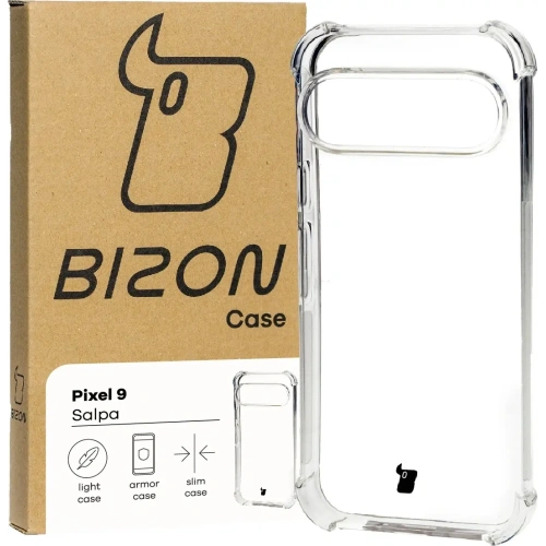 Etui Bizon Case Salpa do Pixel 9 / 9 Pro przezroczyste