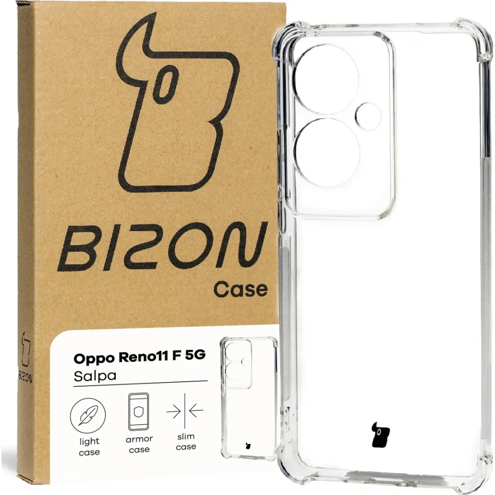 Hurtownia GSM - Etui Bizon Case Salpa do Oppo Reno11 F 5G przezroczyste - BIZ4743 - {ean13} - Hurt