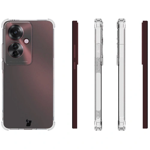 Etui Bizon Case Salpa do Oppo Reno11 F 5G przezroczyste