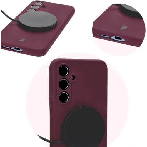 Etui silikonowe Bizon Soft Case do Samsung Galaxy A55 5G ciemnofioletowe