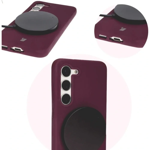Etui silikonowe Bizon Soft Case do Samsung Galaxy S23 ciemnofioletowe