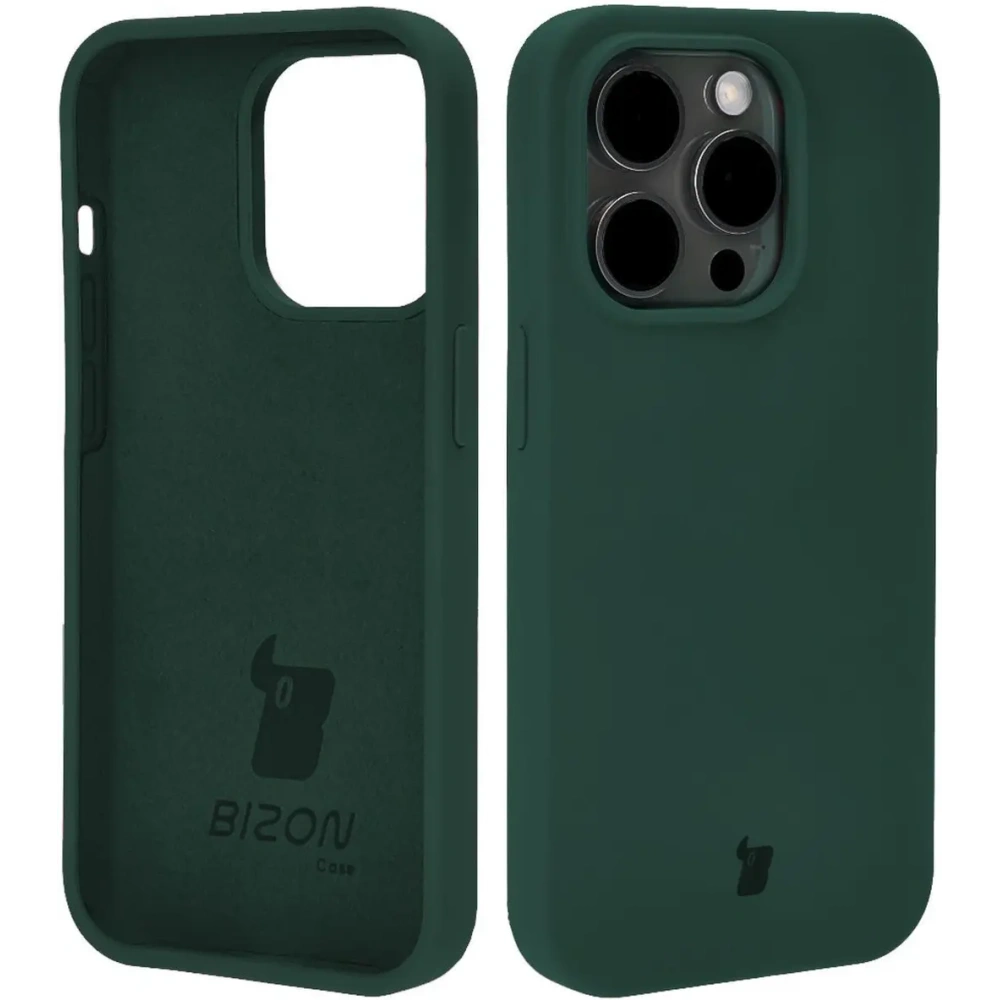Hurtownia GSM - Etui silikonové do Apple iPhone 14 Pro Bizon Soft Case tmavě zelené - BIZ5320 - {ean13} - Hurt