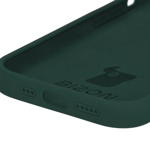 Etui silikonowe do Apple iPhone 14 Pro Bizon Soft Case ciemnozielone