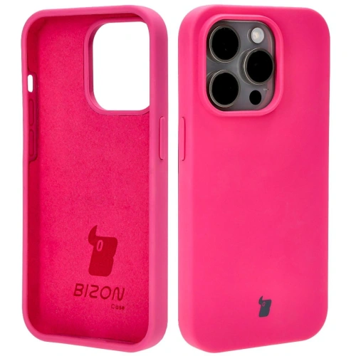 Etui silikonowe do Apple iPhone 14 Pro Bizon Soft Case fuksja
