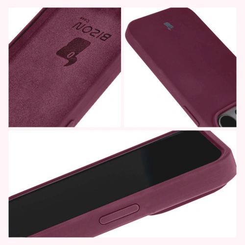 Etui silikonowe do Apple iPhone 14 Pro Bizon Soft Case ciemnofioletowe
