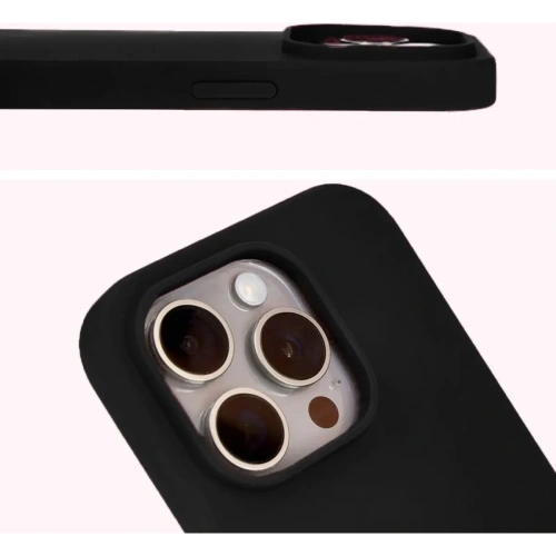 Etui silikonowe do Apple iPhone 15 Pro Bizon Soft Case czarne