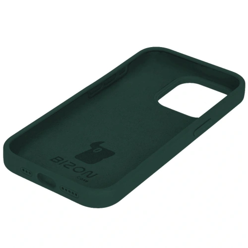 Etui silikonowe do Apple iPhone 15 Pro Bizon Soft Case ciemnozielone