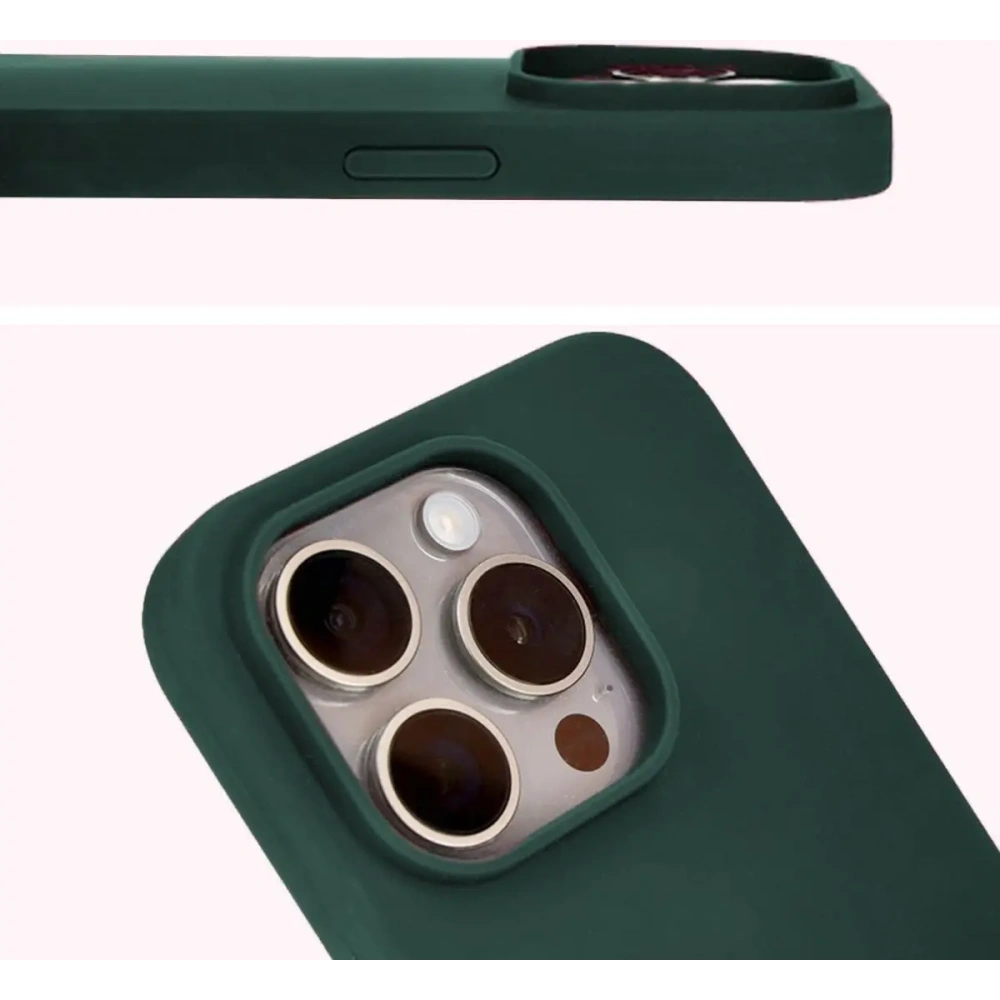 Hurtownia GSM - Etui silikonové do Apple iPhone 15 Pro Bizon Soft Case tmavě zelené - BIZ5324 - {ean13} - Hurt