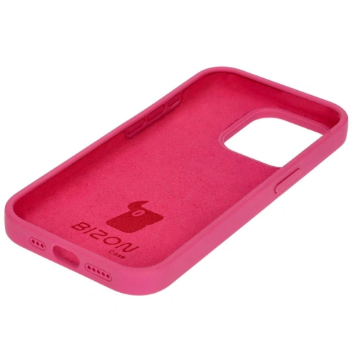 Etui silikonowe do Apple iPhone 15 Pro Bizon Soft Case fuksja