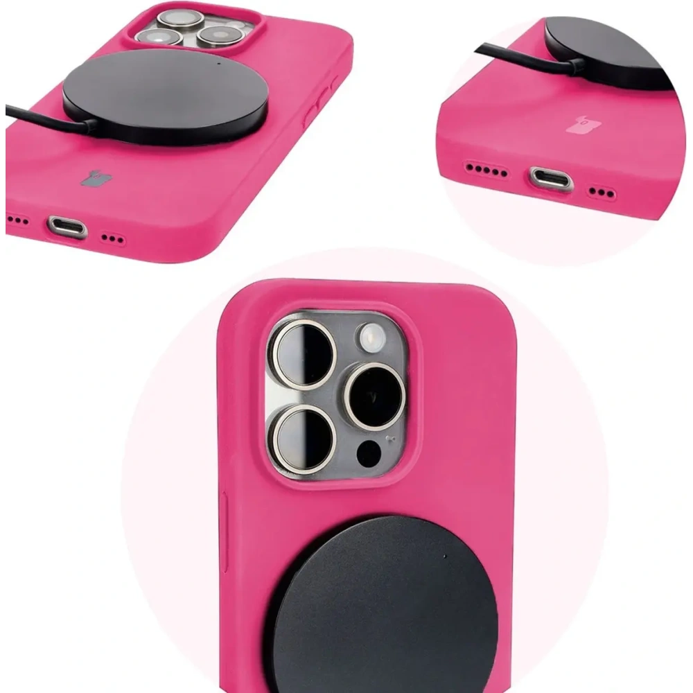 Hurtownia GSM - Bizon Soft Case Apple iPhone 15 Pro fukszia - BIZ5325 - {ean13} - Hurt