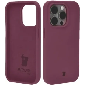 Etui silikonowe do Apple iPhone 15 Pro Bizon Soft Case ciemnofioletowe