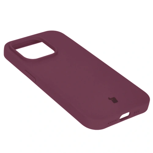 Etui silikonowe do Apple iPhone 15 Pro Bizon Soft Case ciemnofioletowe