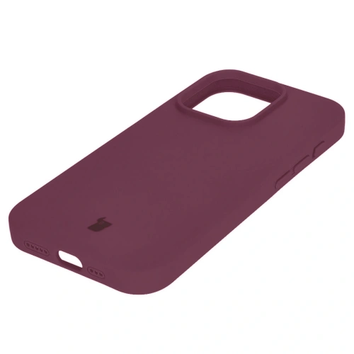 Etui silikonowe do Apple iPhone 15 Pro Bizon Soft Case ciemnofioletowe