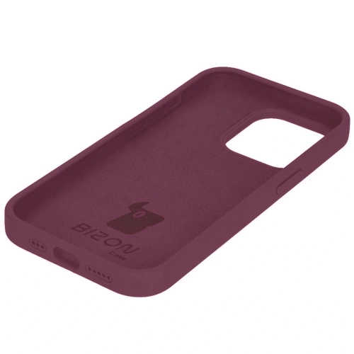 Etui silikonowe do Apple iPhone 15 Pro Bizon Soft Case ciemnofioletowe