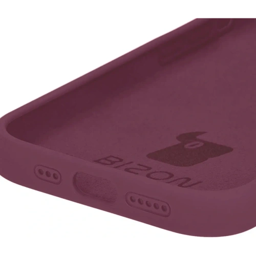 Etui silikonowe do Apple iPhone 15 Pro Bizon Soft Case ciemnofioletowe