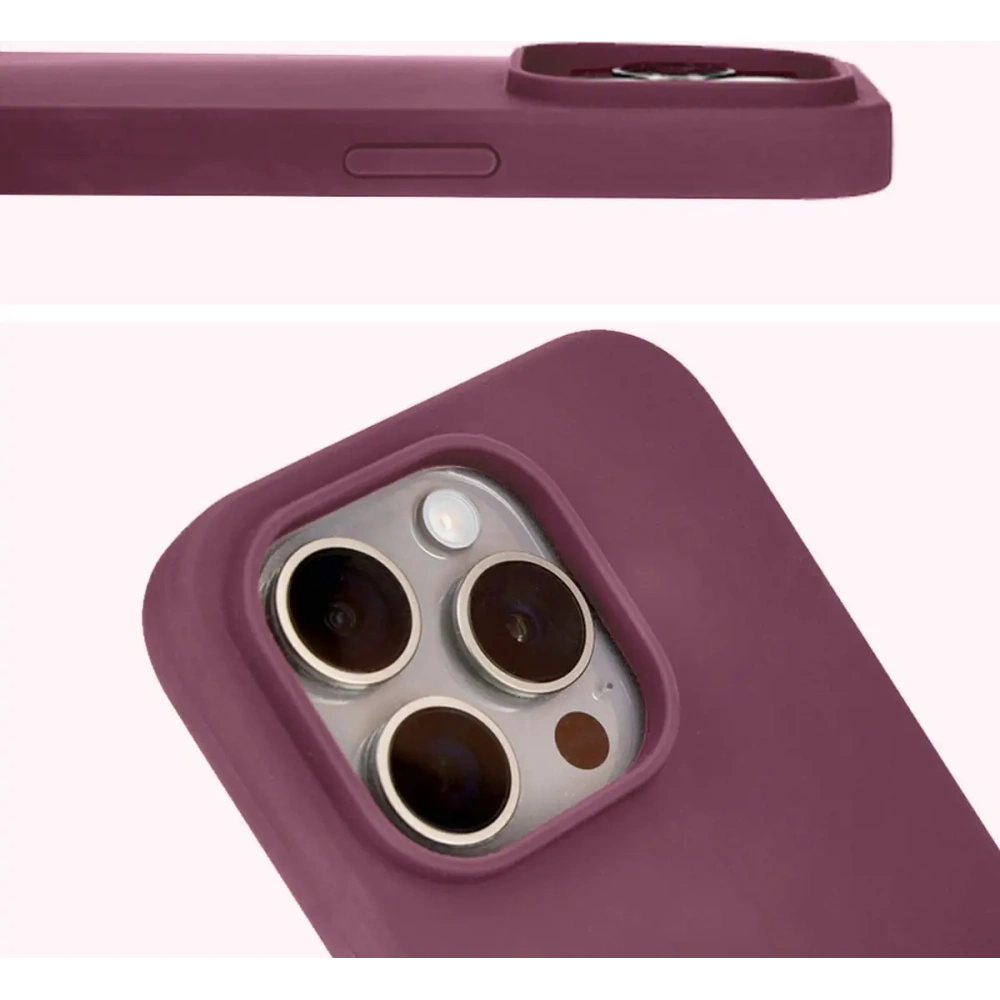 Hurtownia GSM - Etui silikonové do Apple iPhone 15 Pro Bizon Soft Case tmavě fialové - BIZ5326 - {ean13} - Hurt
