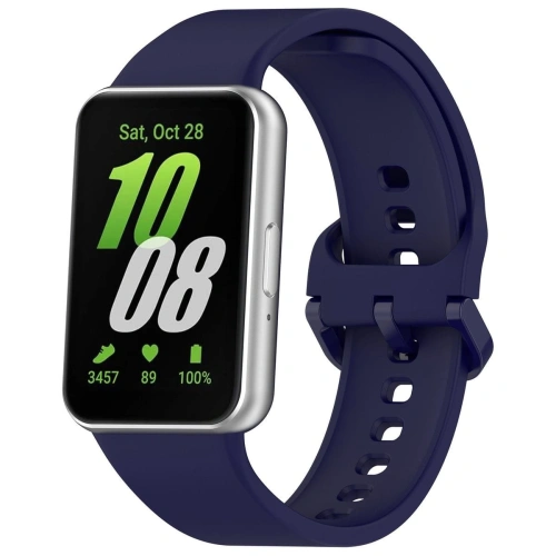 Pasek Bizon Strap Watch Silicone do Samsung Galaxy Fit 3 granatowy