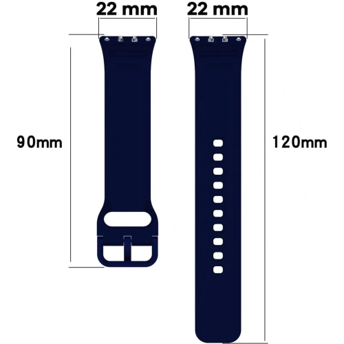 Pasek Bizon Strap Watch Silicone do Samsung Galaxy Fit 3 granatowy