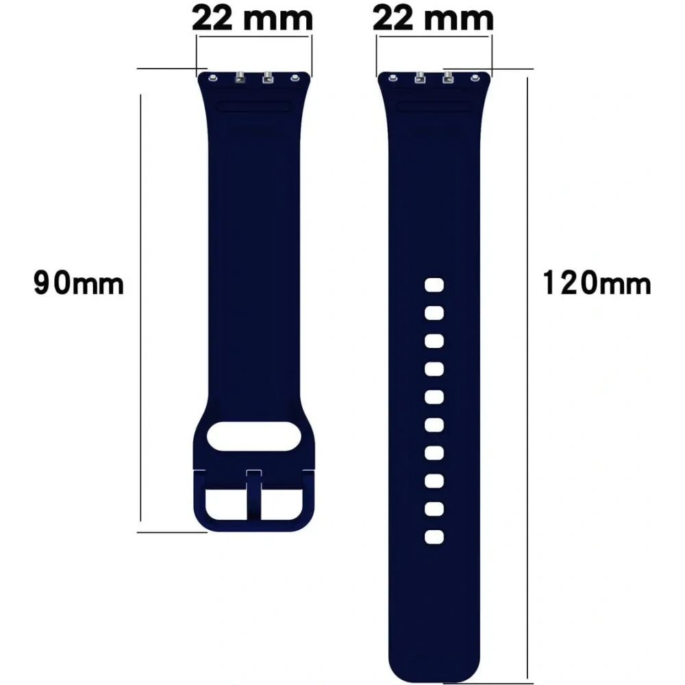 Hurtownia GSM - Pasek Bizon Strap Watch Silicone do Samsung Galaxy Fit 3 granatowy - BIZ4770 - {ean13} - Hurt