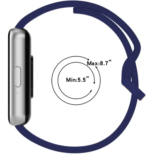 Pasek Bizon Strap Watch Silicone do Samsung Galaxy Fit 3 granatowy