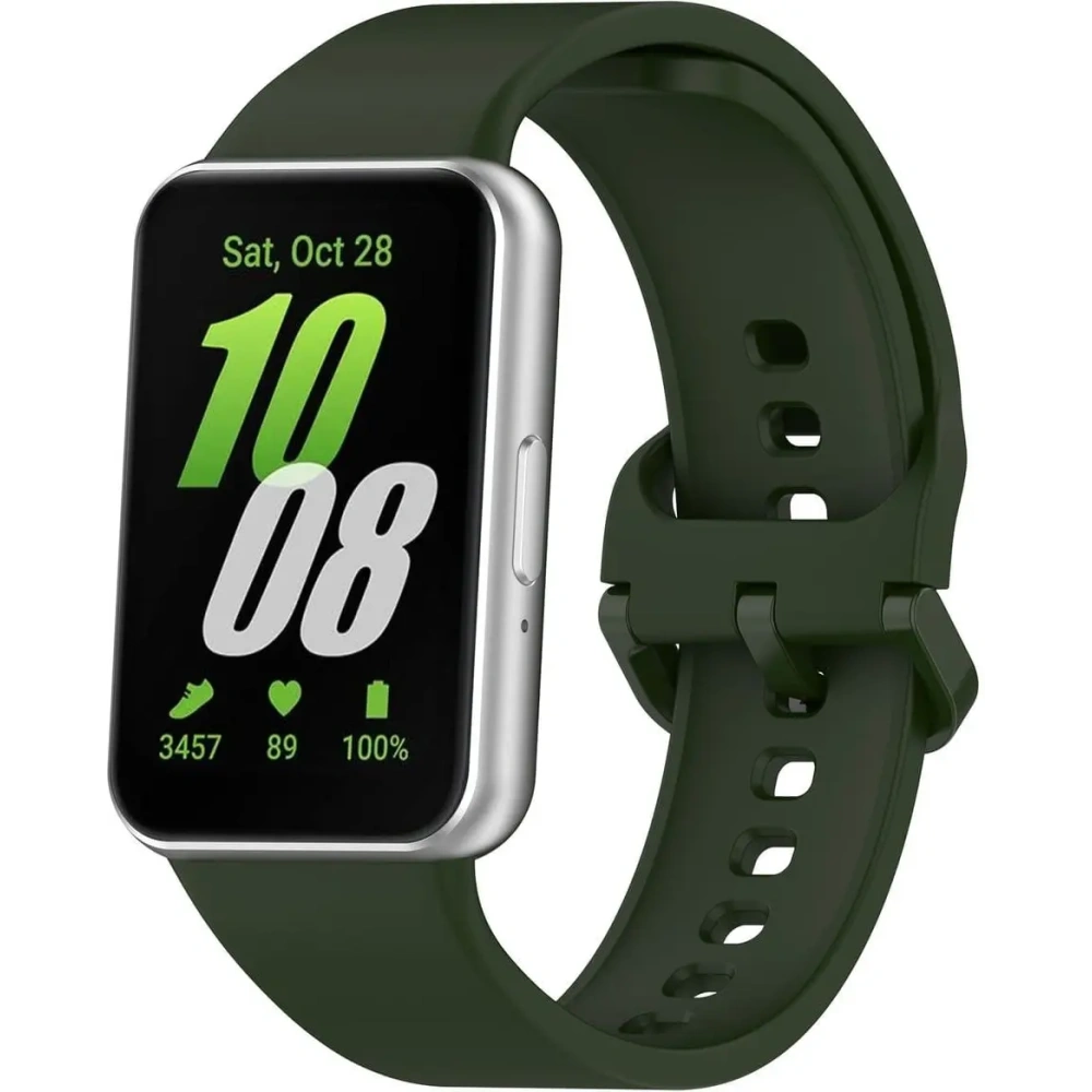 Hurtownia GSM - Pasek Bizon Strap Watch Silicone do Samsung Galaxy Fit 3 ciemnozielony - BIZ5342 - {ean13} - Hurt