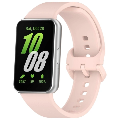 Pasek Bizon Strap Watch Silicone do Samsung Galaxy Fit 3 różowy