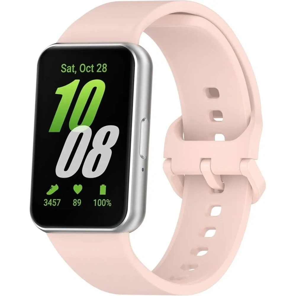 Wholesale Bizon Strap Watch Silicone Samsung Galaxy Fit 3 pink - BIZ5344 - {ean13} - Hurt