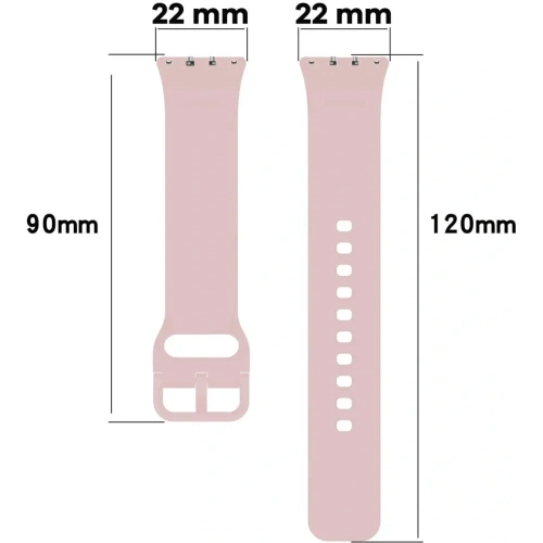 Pasek Bizon Strap Watch Silicone do Samsung Galaxy Fit 3 różowy