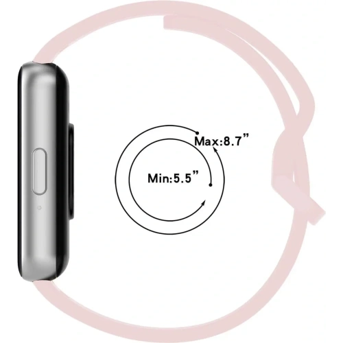 Pasek Bizon Strap Watch Silicone do Samsung Galaxy Fit 3 różowy