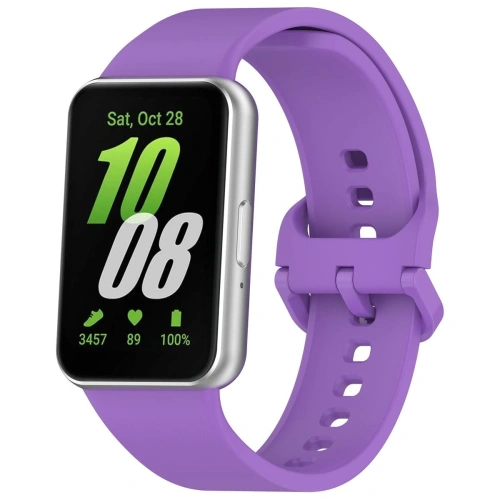 Pasek Bizon Strap Watch Silicone do Samsung Galaxy Fit 3 fioletowy