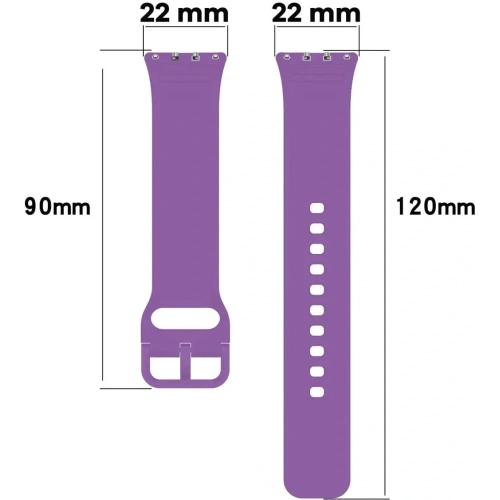 Pasek Bizon Strap Watch Silicone do Samsung Galaxy Fit 3 fioletowy