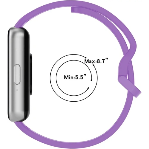 Pasek Bizon Strap Watch Silicone do Samsung Galaxy Fit 3 fioletowy