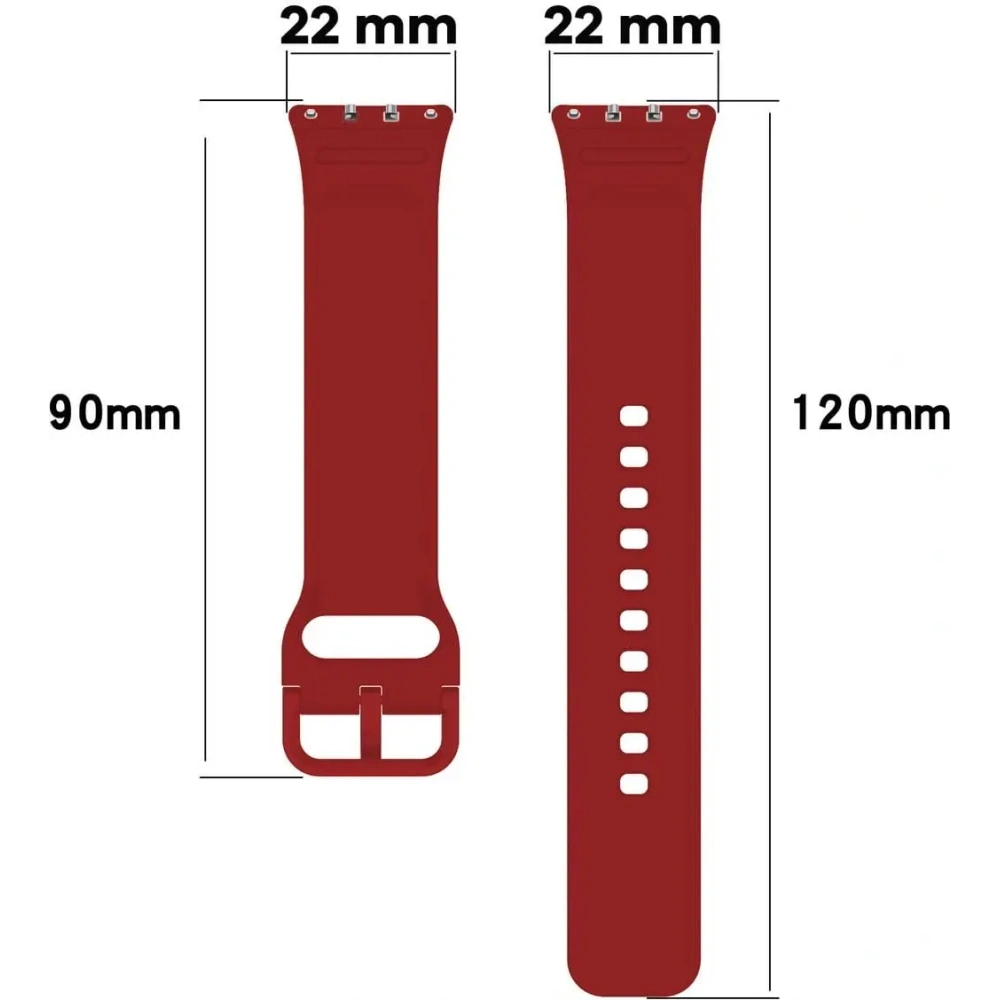 Wholesale Bizon Strap Watch Silicone Samsung Galaxy Fit 3 red - BIZ5346 - {ean13} - Hurt