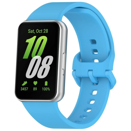 Pasek Bizon Strap Watch Silicone do Samsung Galaxy Fit 3 błękitny