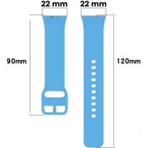 Wholesale Bizon Strap Watch Silicone Samsung Galaxy Fit 3 blue - BIZ5347 - {ean13} - Hurt