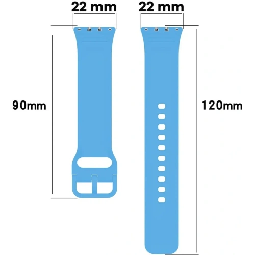 Pasek Bizon Strap Watch Silicone do Samsung Galaxy Fit 3 błękitny