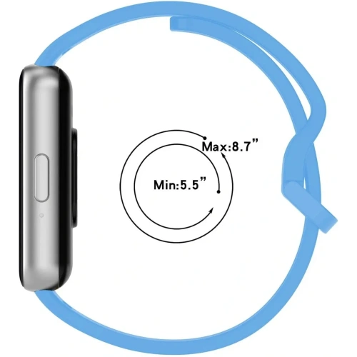 Pasek Bizon Strap Watch Silicone do Samsung Galaxy Fit 3 błękitny