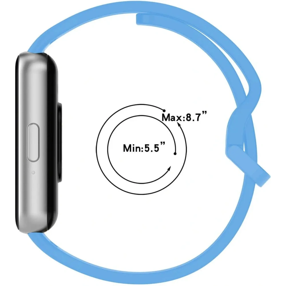Hurtownia GSM - Bizon szíj órája szilikon Samsung Galaxy Fit 3 kék - BIZ5347 - {ean13} - Hurt
