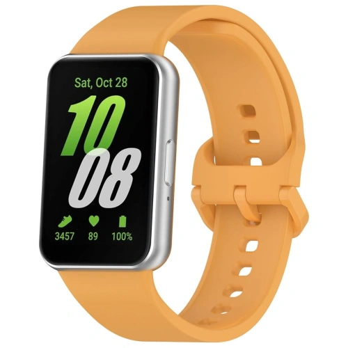 Pasek Bizon Strap Watch Silicone do Samsung Galaxy Fit 3 żółty