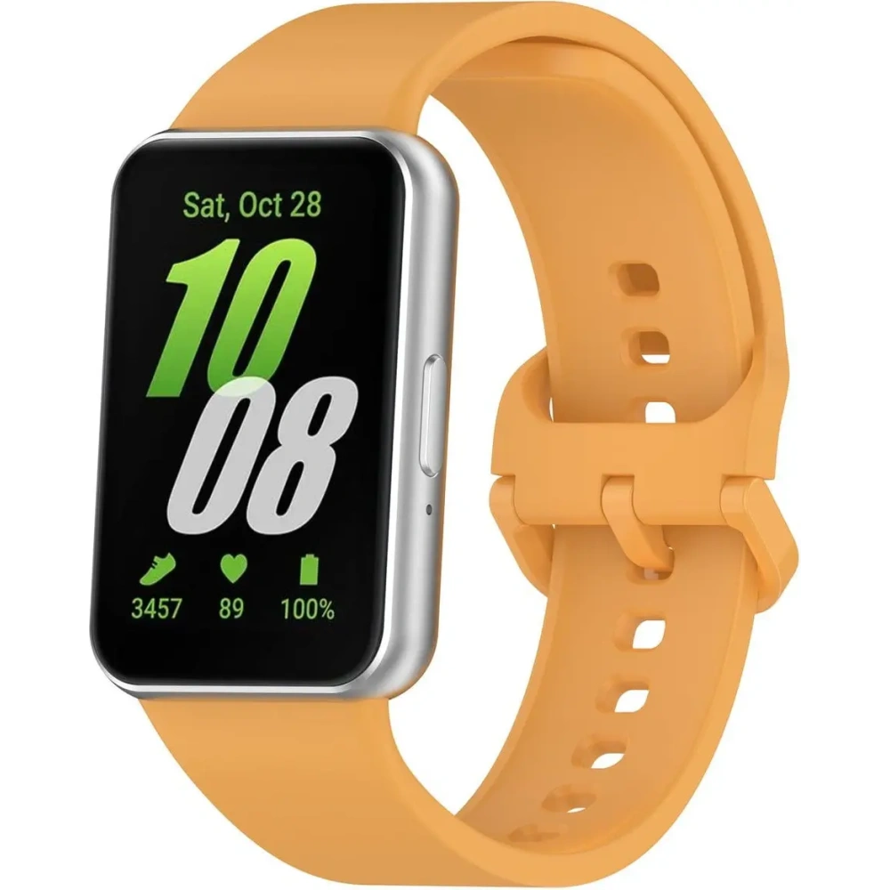 Wholesale Bizon Strap Watch Silicone Samsung Galaxy Fit 3 yellow - BIZ5348 - {ean13} - Hurt