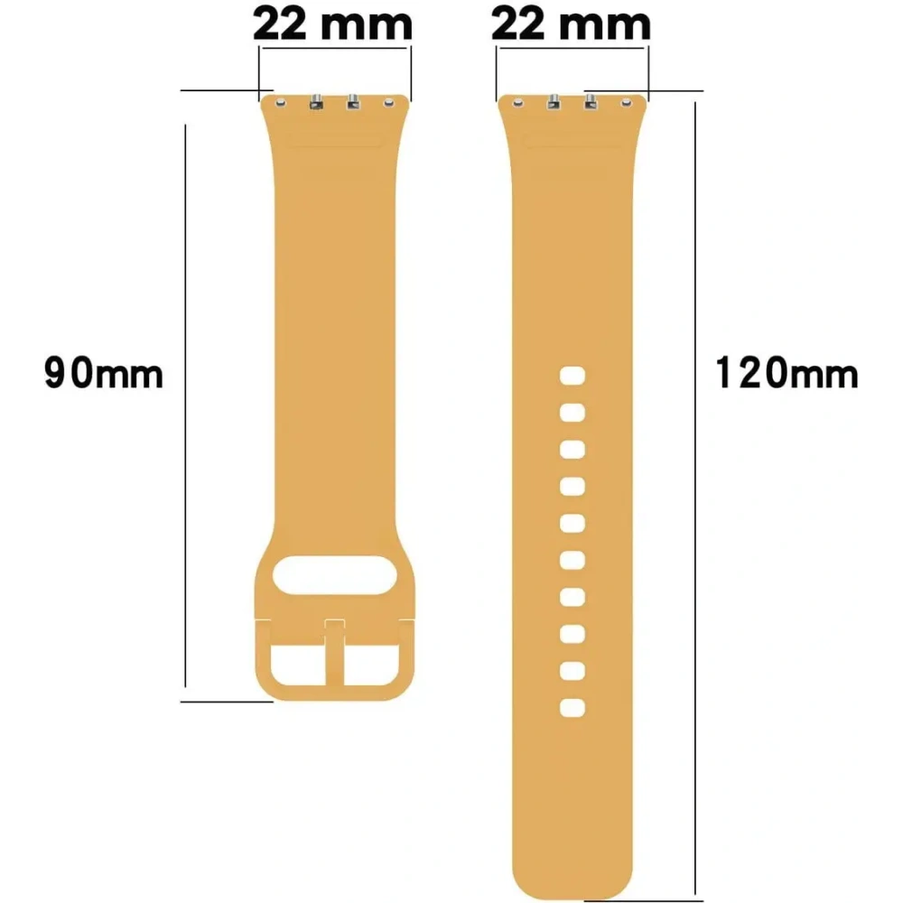 Wholesale Bizon Strap Watch Silicone Samsung Galaxy Fit 3 yellow - BIZ5348 - {ean13} - Hurt