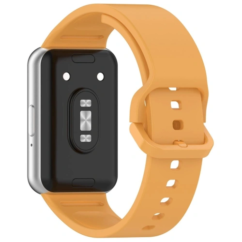 Pasek Bizon Strap Watch Silicone do Samsung Galaxy Fit 3 żółty