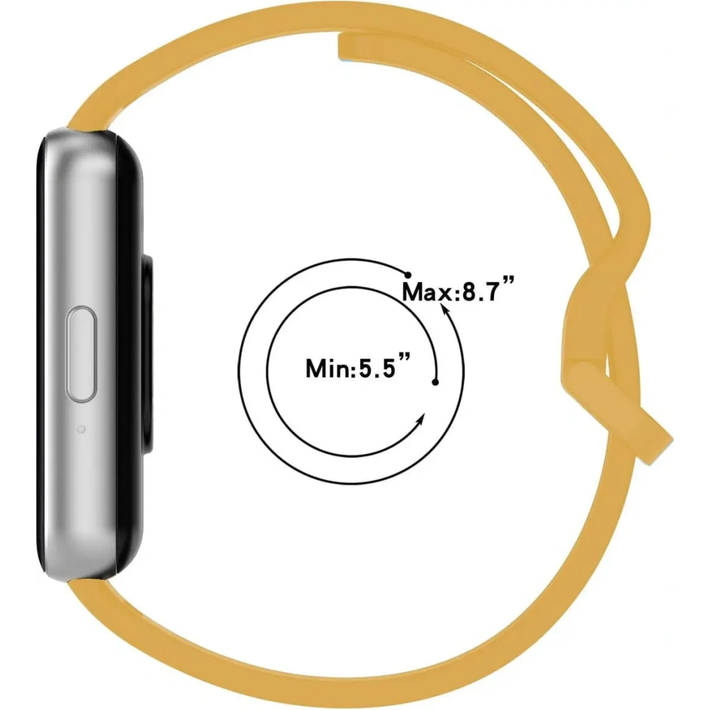 Hurtownia GSM - Bizon Szíj Óra Szilikon Samsung Galaxy Fit 3 sárga - BIZ5348 - {ean13} - Hurt